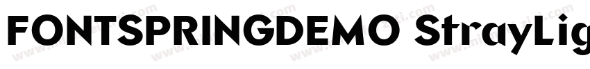 FONTSPRINGDEMO StrayLightRegular字体转换